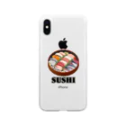 猫と釣り人のSUSHI_2R Soft Clear Smartphone Case