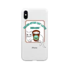 鈴神楽工房の麗猫山珈琲ロゴ風T Soft Clear Smartphone Case