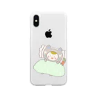 さちみの(へにゃっと)どうぶつ図鑑の二度寝へにゃっと Soft Clear Smartphone Case