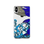 kita nobuwaのソラを游ぐクジラ Soft Clear Smartphone Case