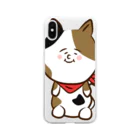 ゆるいおもち屋のゆるいねこさん(カラー) Soft Clear Smartphone Case