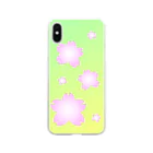 しる猫☆ミ雑貨店の桜 Soft Clear Smartphone Case