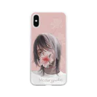 烏帽子 眇眼のネクターガイドくん Soft Clear Smartphone Case