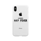 More want Rock!の花粉症 HAY FEVER Soft Clear Smartphone Case