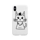 みつまめこshopのにゃんちゃん Soft Clear Smartphone Case