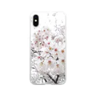 しろはなだの桜花 Soft Clear Smartphone Case