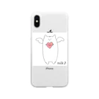 アトリエ「空白」のmilk♪のグッズ Soft Clear Smartphone Case