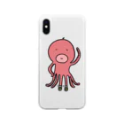 石田意志雄のスニーカー好きのタコ Soft Clear Smartphone Case