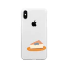 だらだらコアラのチーズケーキでだらだらするコアラ Soft Clear Smartphone Case