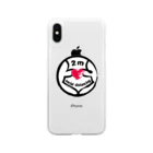 funny friendsの２メートルのキモチ Soft Clear Smartphone Case