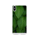 写真プリントの雨上がりの緑 Soft Clear Smartphone Case