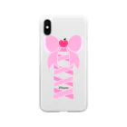 Mi〜オリジナルショップ ミィ〜の夢見る乙女のリボン Soft Clear Smartphone Case