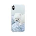 erimsの赤ちゃんポメラニアン Soft Clear Smartphone Case