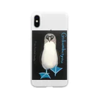 極楽鳥 月華ののんきなアオちゃん Soft Clear Smartphone Case