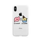 おれんじストアのストマックVSアイスクリーム Soft Clear Smartphone Case