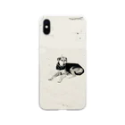 yutoyouのCool Beach DOG Soft Clear Smartphone Case