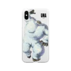 SKULLのUMA未確認動物イエティ Soft Clear Smartphone Case