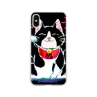 Kitsune honpoの招き猫 Soft Clear Smartphone Case