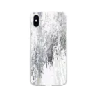 「ごめん々ね 」と言っの雪と桜と夜 Soft Clear Smartphone Case