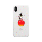 pukupekoのりんごの王様 Soft Clear Smartphone Case