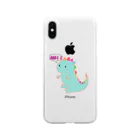 虎兎 811【TRT811】のカラフルキョウリュウ Soft Clear Smartphone Case