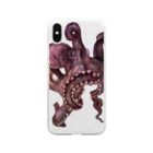 chiyokomeyaの octopus ソフトクリアスマホケース