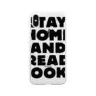 SAIWAI DESIGN STOREのSTAY HOME AND READ BOOKS Soft Clear Smartphone Case