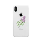 雑貨番号202のペルシアン ライラック iPhoneケース Soft Clear Smartphone Case