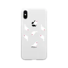 comet-yの白文鳥クリアグッズ Soft Clear Smartphone Case