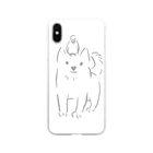 michi77777の犬と鳥 Soft Clear Smartphone Case