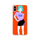 みどりみどろのみどろちゃんB Soft Clear Smartphone Case