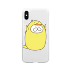 くらきち ONLINE SHOPのねこタイツ ぴよ Soft Clear Smartphone Case