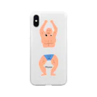 doppyの筋肉はつよいマン Soft Clear Smartphone Case