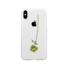tottoの花と虫(トンボ) Soft Clear Smartphone Case