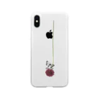 tottoの花と虫(チョウ) Soft Clear Smartphone Case