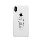 あkrのねこ君が見てるよ Soft Clear Smartphone Case