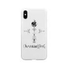 SANKAKU DESIGN STOREの宇宙からの交信。CHANNELING.A 黒 Soft Clear Smartphone Case