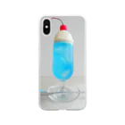 写真屋とーかの宝石のようなクリームソーダ（アクアマリン） Soft Clear Smartphone Case