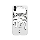 Nikumars の高温注意報発令！　ハンバーガー Soft Clear Smartphone Case