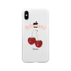 おおきにショップ©の儚いさくらんぼ Soft Clear Smartphone Case