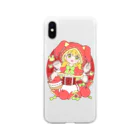 かわいいもののおみせ　いそぎんちゃくのうさぎリンゴ赤ずきんちゃん Soft Clear Smartphone Case