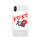 a♡のkiss Soft Clear Smartphone Case