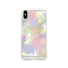 charu117のart カモフラ Soft Clear Smartphone Case