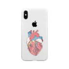 OGNdesignの心臓　内臓　Heart　NO.18 Soft Clear Smartphone Case