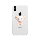 猫と睡眠薬のくま Soft Clear Smartphone Case