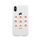 胡実クルミのOrange rice ball boy  Soft Clear Smartphone Case