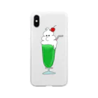 mashmorayのクリームソーダーさん Soft Clear Smartphone Case