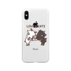 ミックスじゅーちゅの白黒ヤギさん LOVE & EATS Soft Clear Smartphone Case