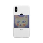 カズイのネコアートのcatpaintinggoods Soft Clear Smartphone Case