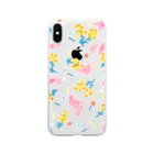 BOM shopのBOM Flower print ソフトクリアスマホケース